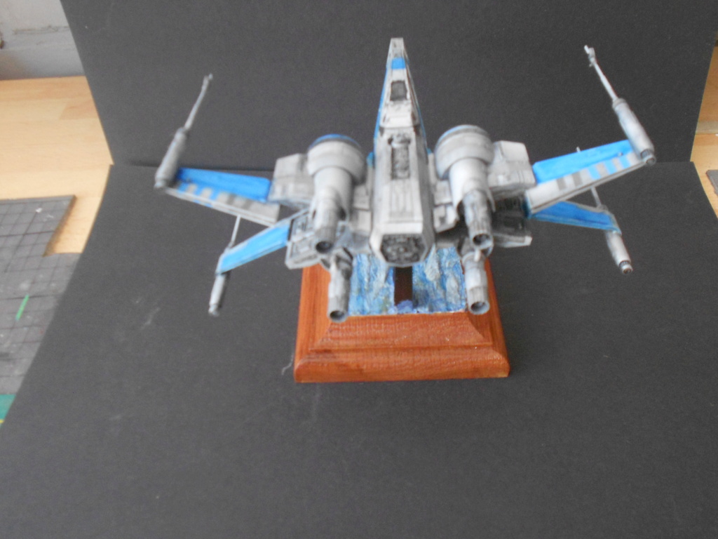 star wars blue squadron resistance x-wing fighter 1/72 bandai  Dscn5681