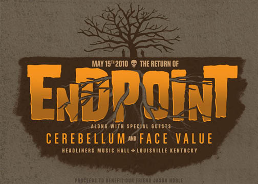 Endpoint reunion show and benefit for Jason Noble with Cerebellum and Face Value on 5/15/10 Endpoi10
