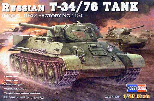 Fil rouge / CCCP * Char russe T-34/76 Modèle 1942 - Production No.112 (Hobby Boss - 1:48) 10497210