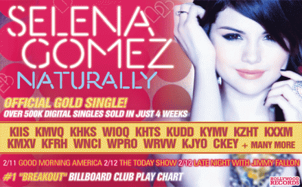 "Naturally” di Selena Gomez diventa singolo d’oro! Selena10