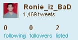 Follow bug discovered - twitter After 1469 tweets I am following 0 people Follow10