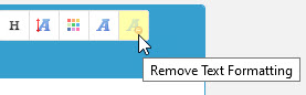 remove-format button removes blockcodes Remove10