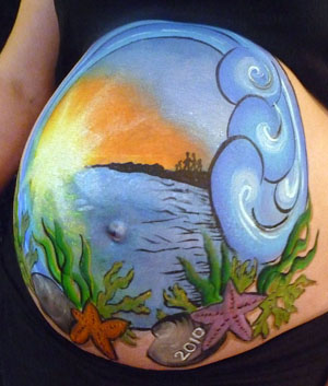 Ocean view belly art Ep104029