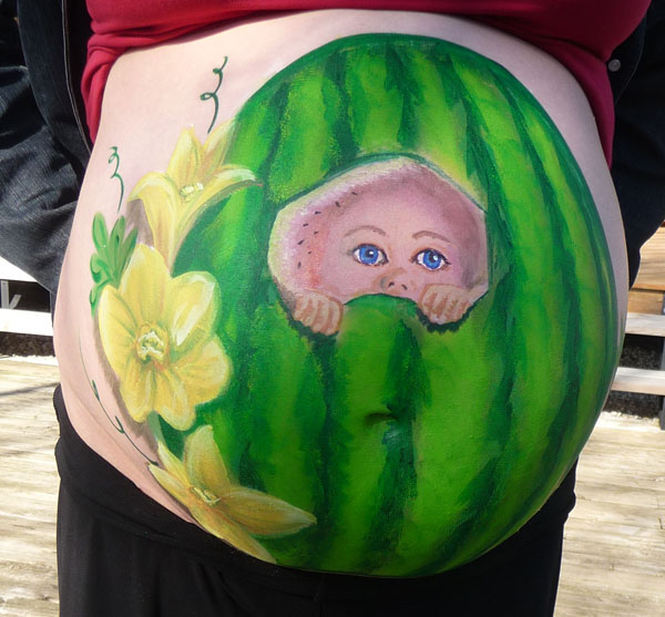 Any tips for painting pregnant bellies? Fep10310