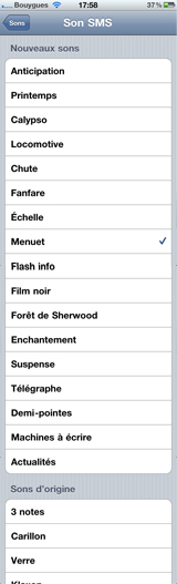 Changer la sonnerie SMS d'un Iphone 4 Sms_ip10