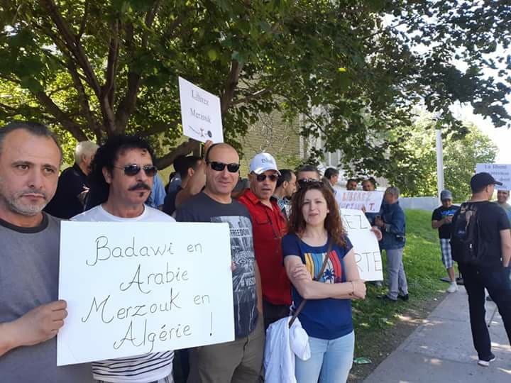 Rassemblement de soutien à Merzouk Touati devant le consulat d’Algérie à Montréal le samedi 09 juin 2018  1018