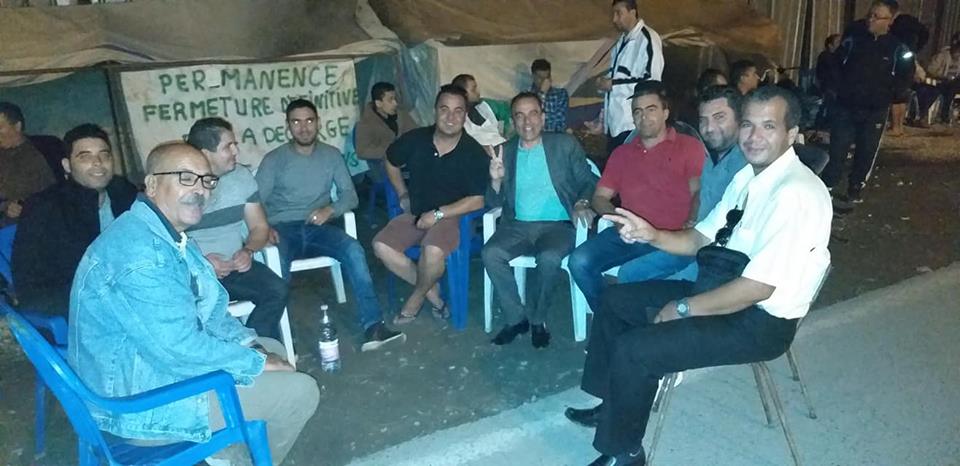 Chafaâ Bouaiche à Aokas le mardi 09 octobre 2018  en guise de Solidarité avec les citoyens qui ont fermé la décharge de la honte 10537