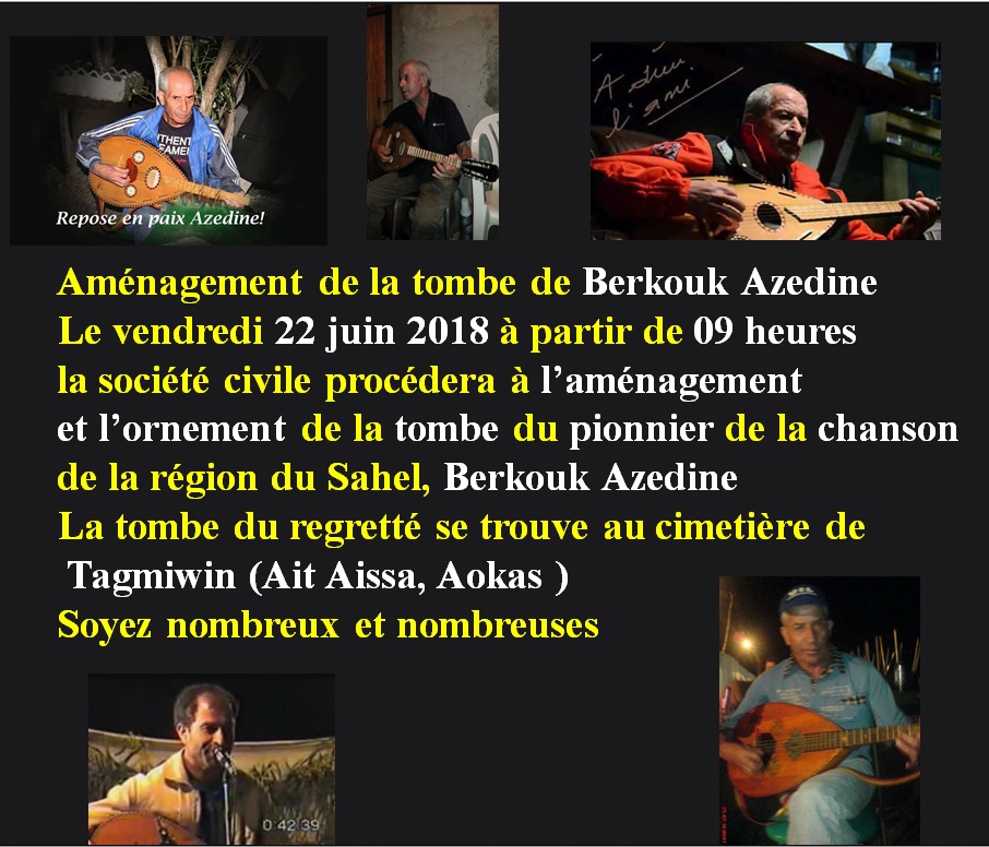 Aménagement de la tombe de Berkouk Azedine le vendredi 22 juin 2018  1058