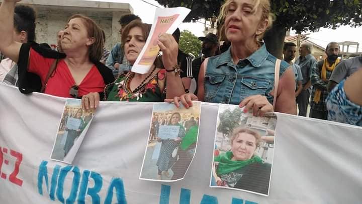 Rassemblement à Aokas pour exiger la libération de la militante Haddad Nora le dimanche 23/05/2021 10987