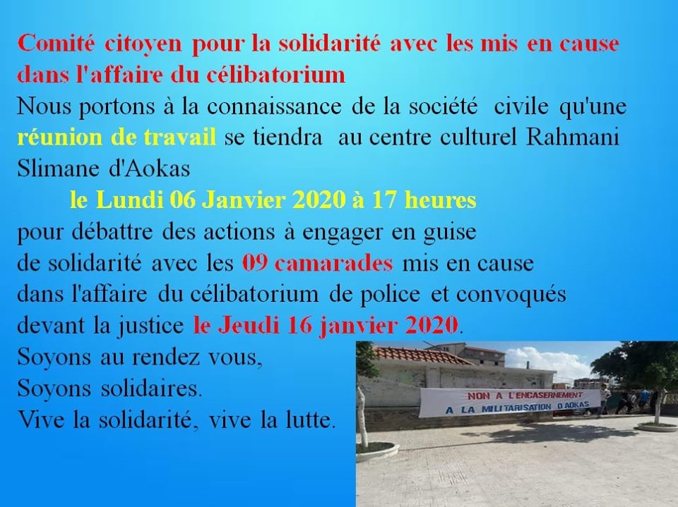 Comité citoyen pour la solidarité avec les mis en cause dans l'affaire du célibatorium 11802