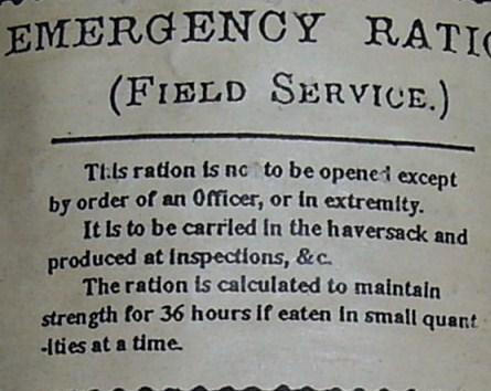Boer War Emergency Ration Tin Boer_w16