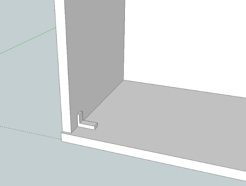 Projet meuble et aquarium. Detail10