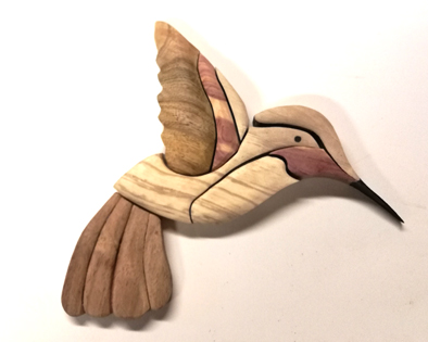 tableau colibri en intarsia Ajuste11