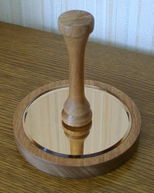 desserte miroir en vieux chêne de récupération Desser16