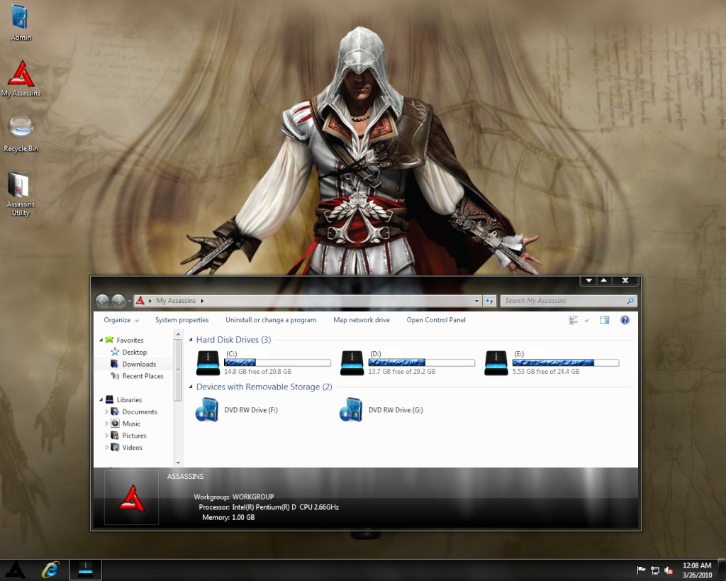 Windows 7 Assassins Creed + Screenshots 148feu10