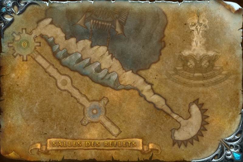 Carte de l'instance Les salles des Reflets Blizz-50