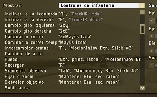 Configuracion mando para DayZ Infant10