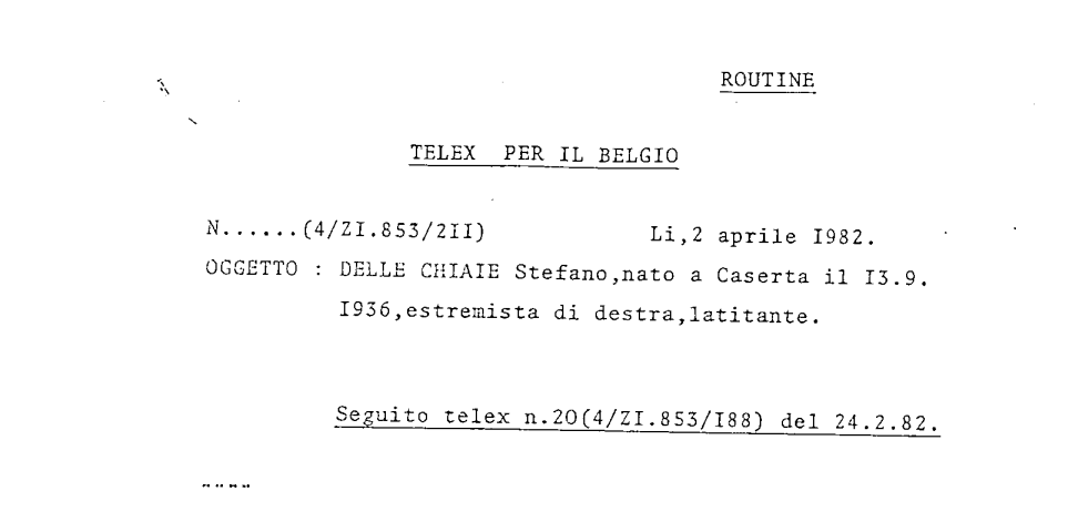 loge P2/terrorisme/Berlusconi/mafia/... - Page 12 Telex110