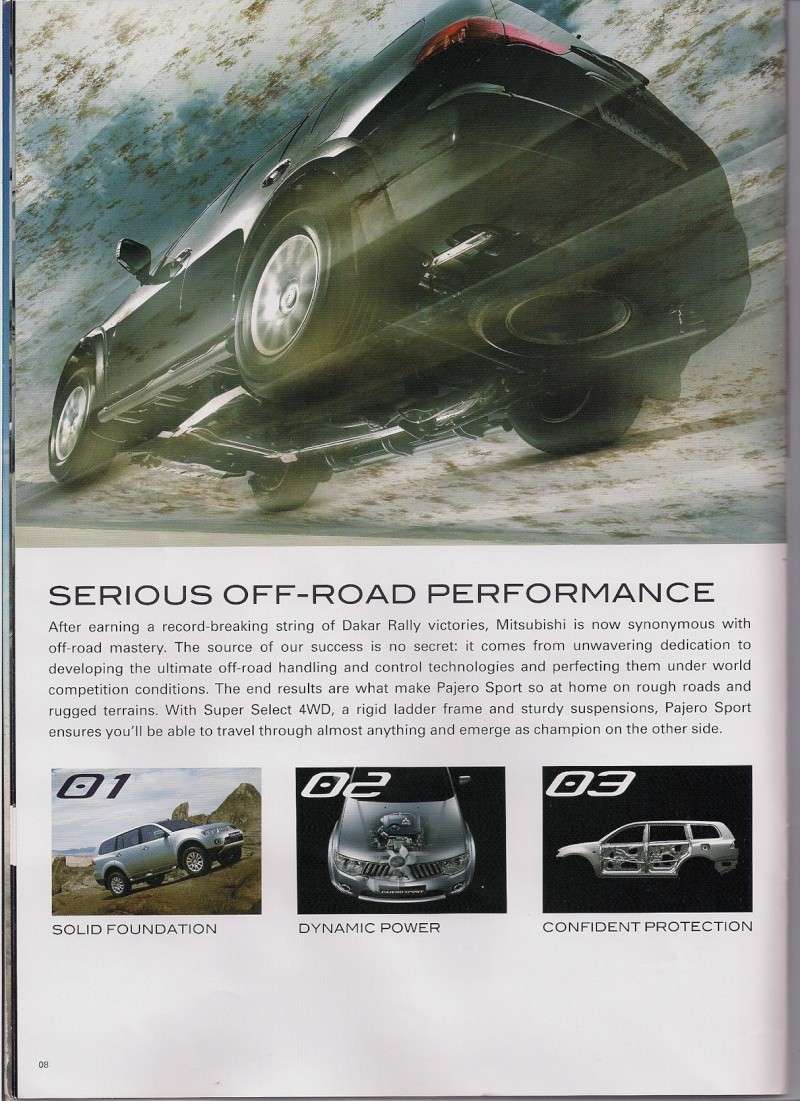 Pajero Sport Brochure (2009) P810