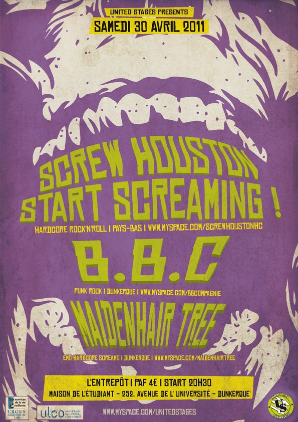 Screw Houston, Start Screaming! (nl) + BBC + Maidenhair Tree // 30.04.11 30_04_10