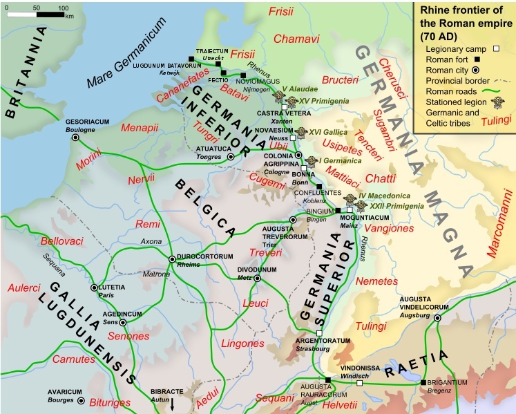 HISTOIRE - Les Belges - la Belgique - Nos Origines  747px-10