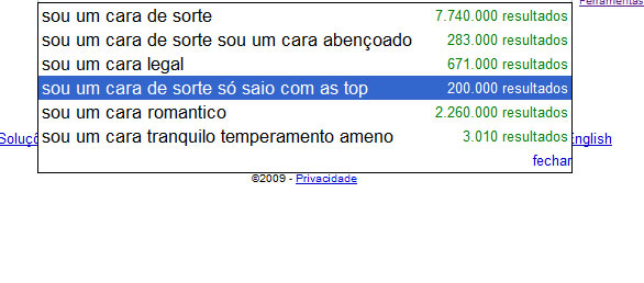 O que as pessoas procuram no Google? 0510