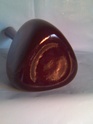 Triangular shape glass vase for ID 50's 60's Image513