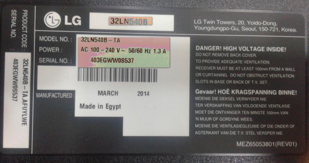 LG 32LN540B-TA SPI IC 1300-MX25L8005 CHASSIS EAX65049105 (1.1) EEPROM DUMP 2_phot10
