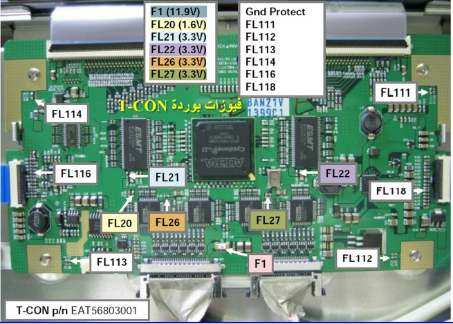 شرح مبسط ل تى كون LG 47LG90 LED LCD TV  للمهندس السعدنى  T_con-10