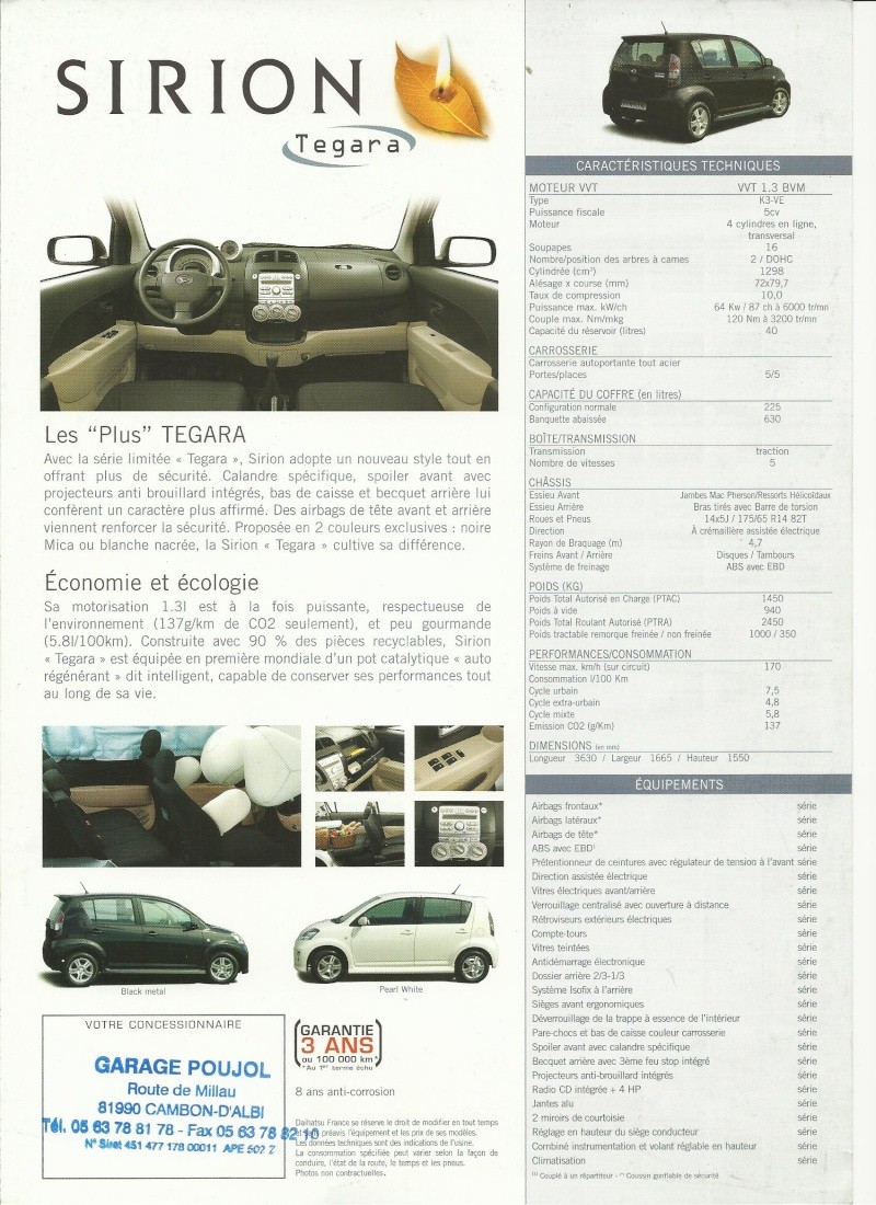 Documentation commerciale Sirion 2004-2013 Scan911