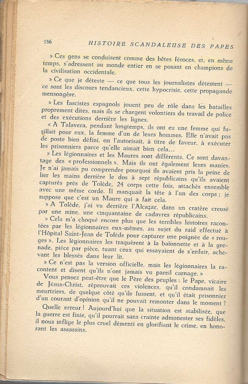 Histoire scandaleuse des papes la Guerre d'Espagne. FIN Numari44