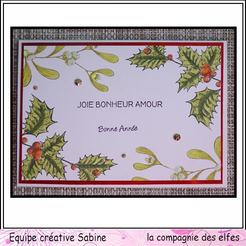 Cartes créatives Décembre 2019. Sabine46