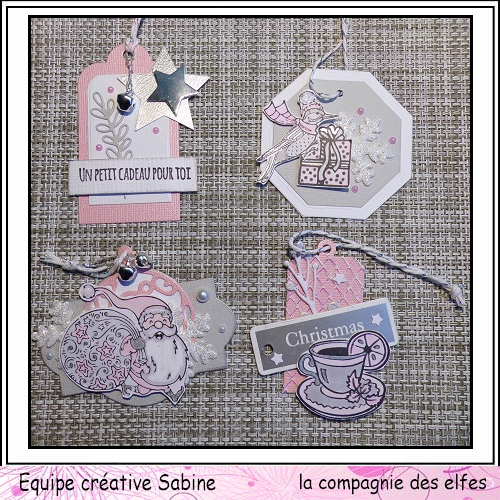 Etiquettes cadeaux pour Noël  Sabine64