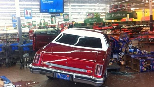 Classic car driven into Walmart in Cali Articl10