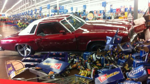 Classic car driven into Walmart in Cali Carint10