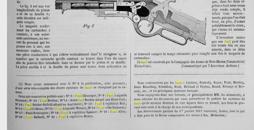 Article de 1867 sur le Chassepot Sommai11