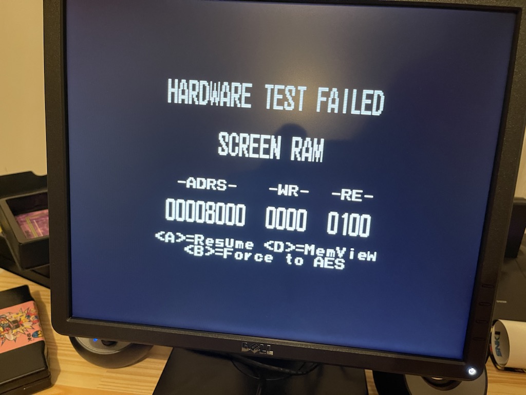 Problème graphique NeoGeo AES, je n’en ai pas profité longtemps Tempim28