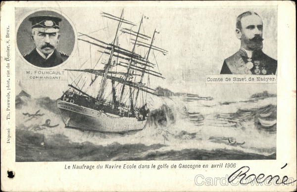 Le Comte de Smet de Naeyer navire-école belge Card0110