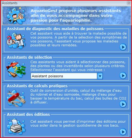 Logiciel pour le suivi des tests d'eau de l'aquarium - AquarioGest