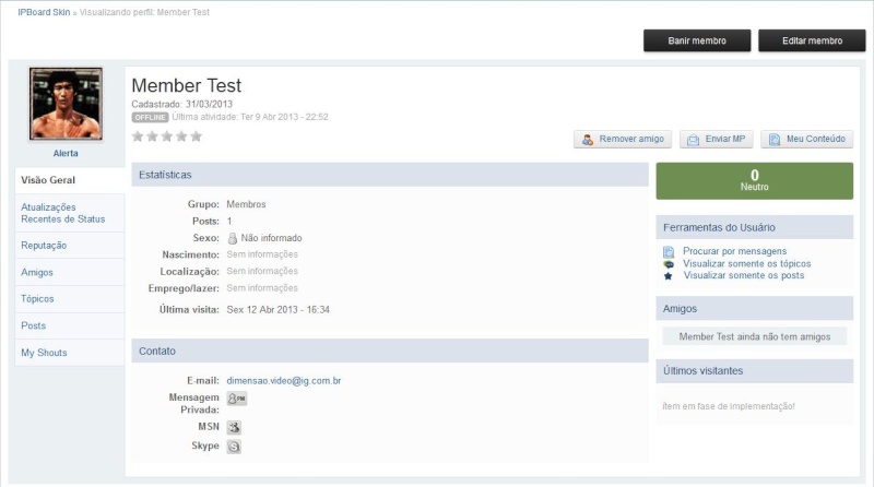 How can adapt the advanced profile to IPB profile look? Perfil11