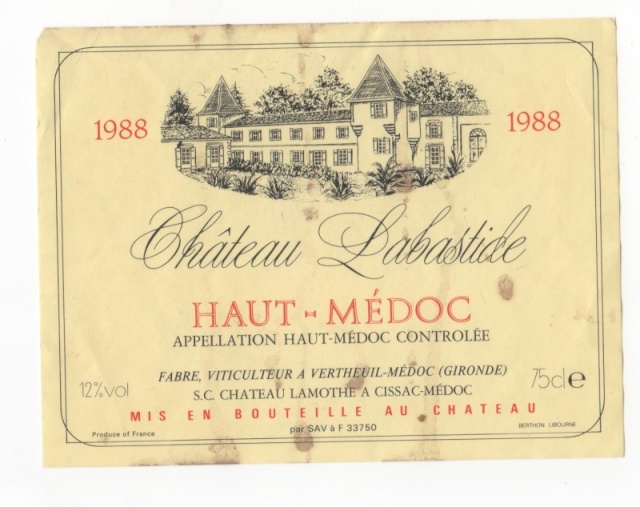 Les étiquettes des vins du Médoc Chatea55