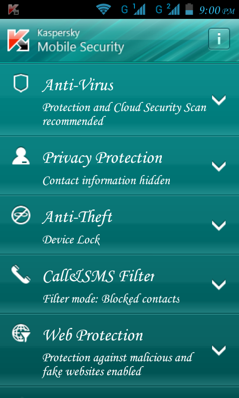 kaspersky mobile security full version Screen10