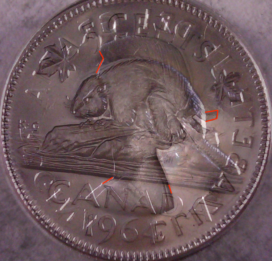 1964 - Coin Entrechoqué Revers (Rev. Dis Clash) Image10