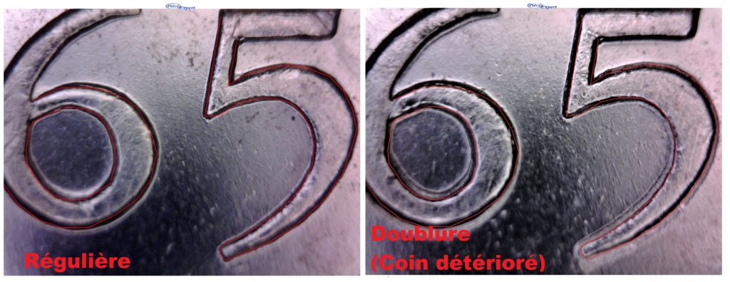 1965 - Double Date (Coin Détérioré) Image116