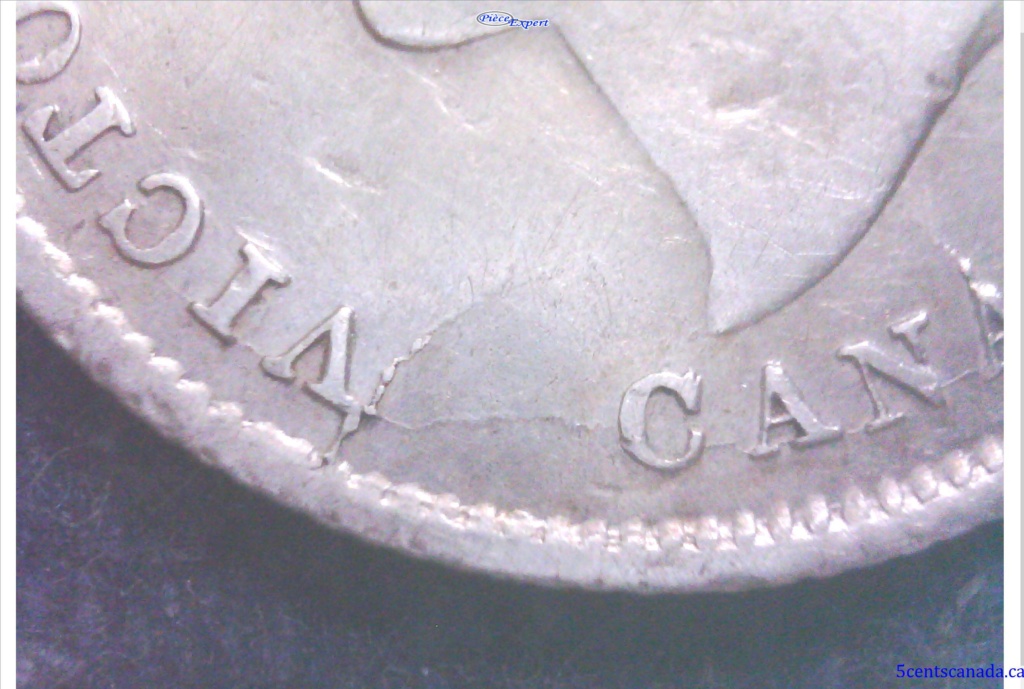 1870 - Coin Cassé & Retenue à l'Avers (Obv. Ret. Brok. Die) & Coin Entrechoqué 2 côtés (Die Clash) Image121
