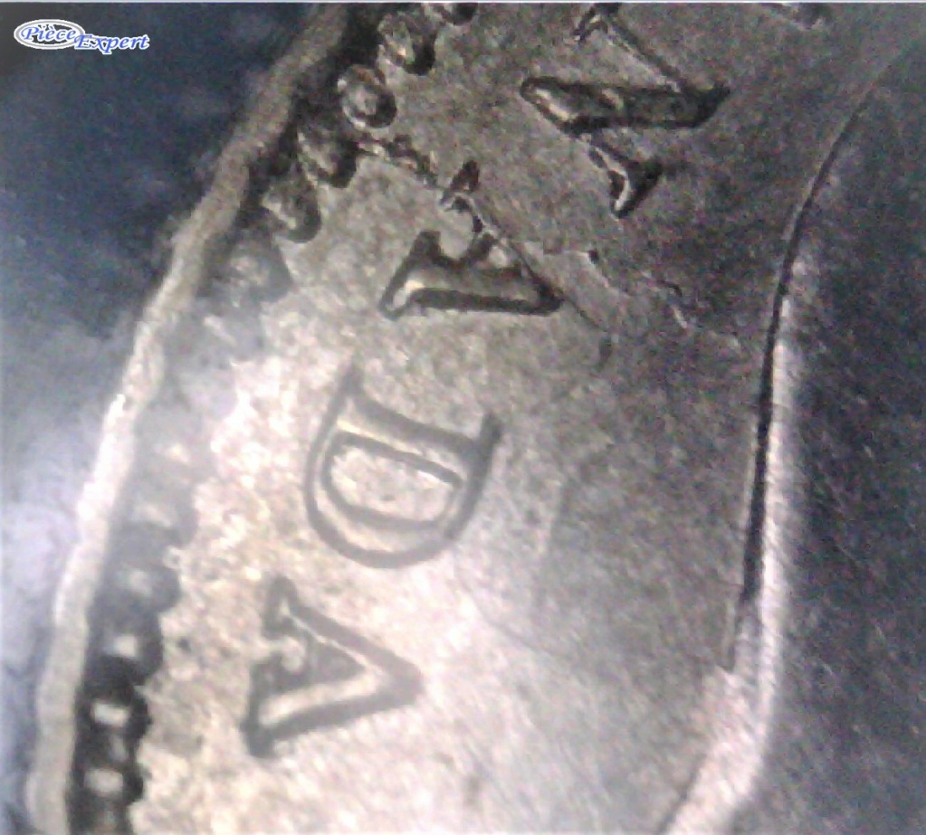 1874 - "C4" Large Date, Coins Entrechoqués 2 côtés , Repunched 8, 7 & CA Image194