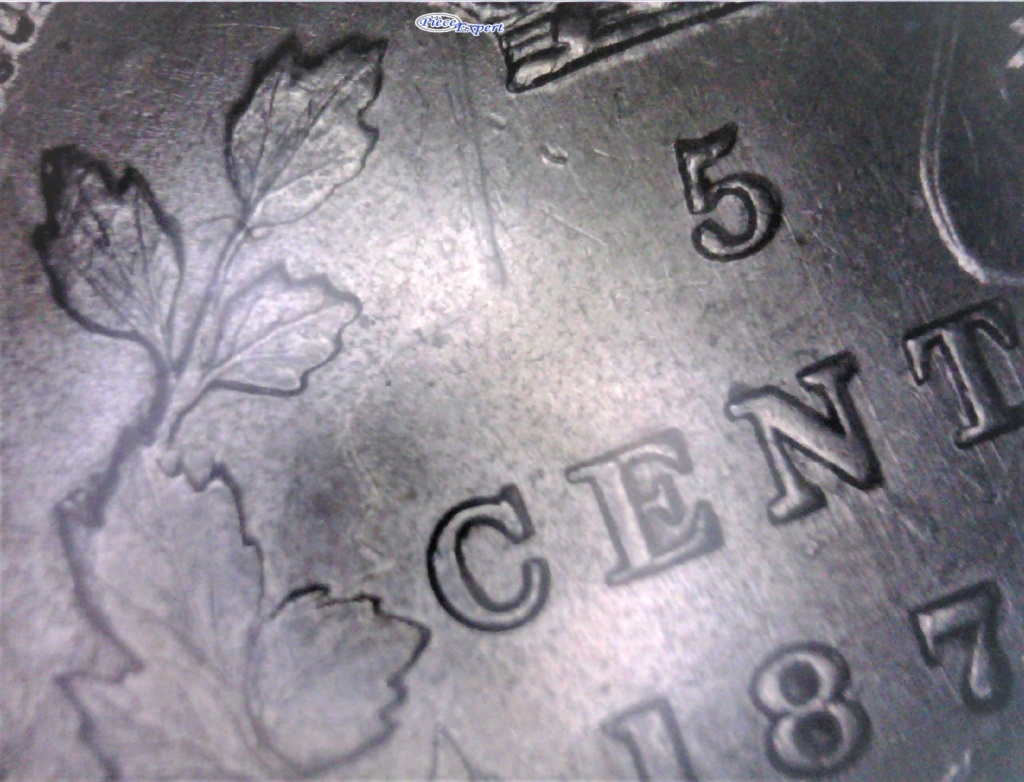 1874 - "C4" Large Date, Coins Entrechoqués 2 côtés , Repunched 8, 7 & CA Image196