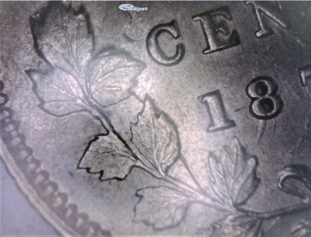 1874 - "C4" Large Date, Coins Entrechoqués 2 côtés , Repunched 8, 7 & CA Image199