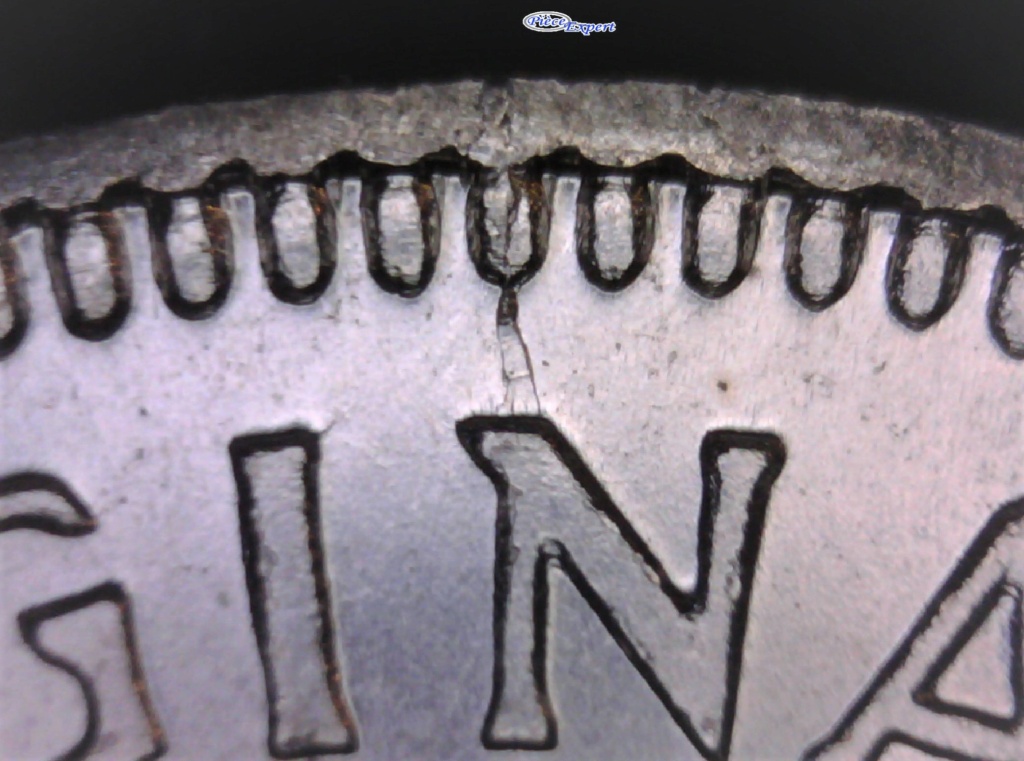 1963 - Coin Fendillé du N au Listel (Die Crack N to Rim) Image257
