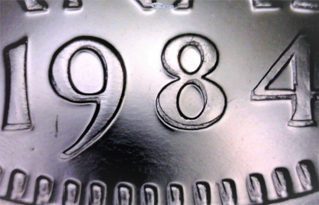 1984 - "PL" - Doublure 5 CENTS & Date (Coin Décalé) Image415